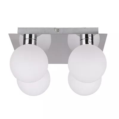 Moderní stropní osvětlení ODEN - 4xG9, 40W, chromované / bílé