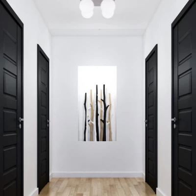 Moderní stropní osvětlení ODEN - 4xG9, 40W, chromované / bílé
