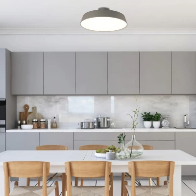 Stropní LED přisazené osvětlení ORLANDO - 18W, 4000K (denní bílá), 30cm, šedé