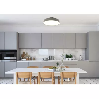 Stropní LED přisazené osvětlení ORLANDO - 18W, 4000K (denní bílá), 30cm, šedé