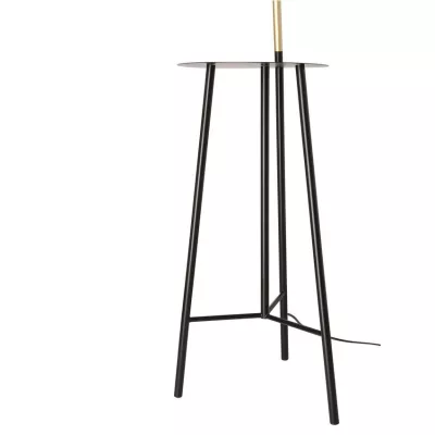Designová podlahová lampa PERRET - 2xGU10, 15W, černá / zlatá