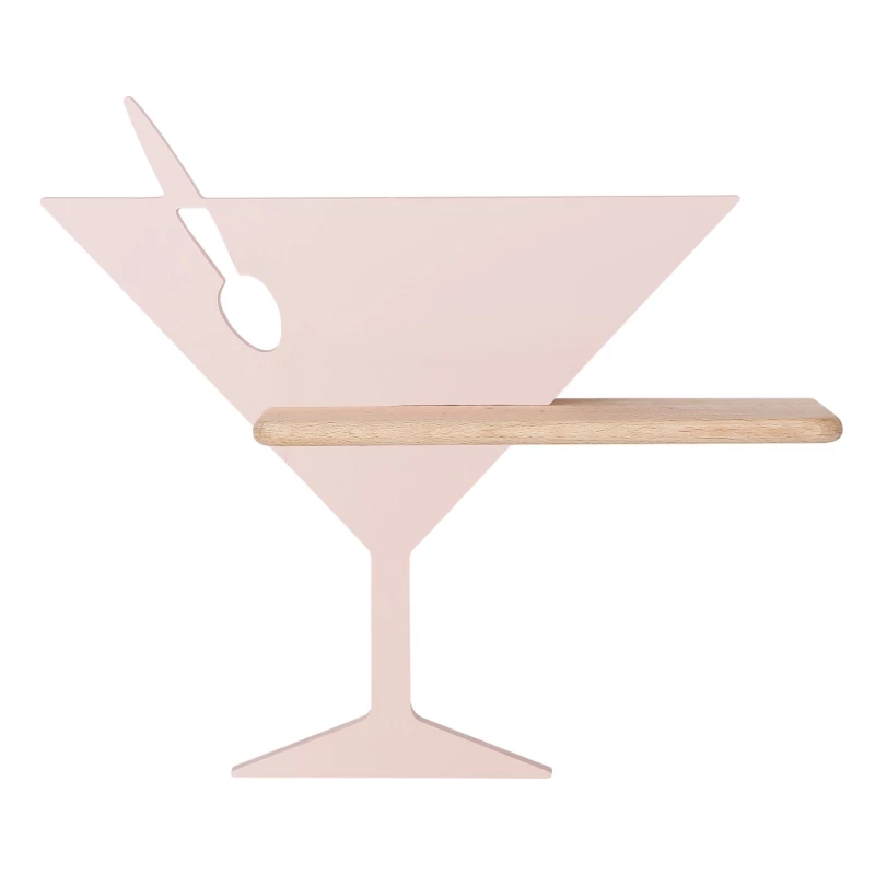 Dětské nástěnné LED světlo s poličkou PICCOLO - 4W, 4000K (denní bílá), růžové