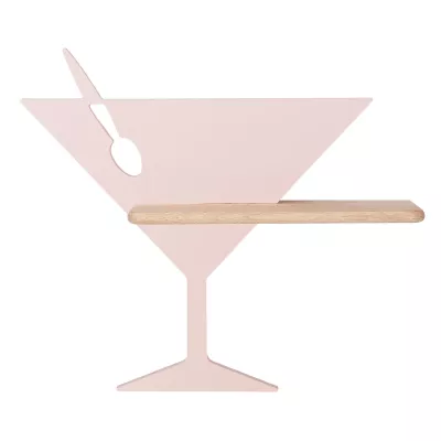 Dětské nástěnné LED světlo s poličkou PICCOLO - 4W, 4000K (denní bílá), růžové