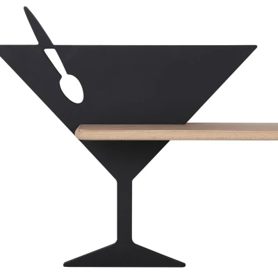 Dětské nástěnné LED světlo s poličkou PICCOLO - 4W, 4000K (denní bílá), černé