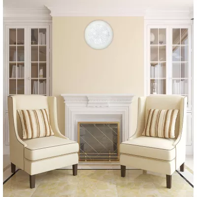 Nástěnné / stropní LED kulaté svítidlo PRISTINA - 16W, 6500K (studená bílá), 40cm, bílé / čiré