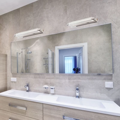 LED osvětlení nad zrcadlo QUASAR - 10W, 6500K (studená bílá), chromované