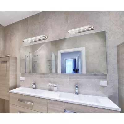 LED osvětlení nad zrcadlo QUASAR - 10W, 6500K (studená bílá), chromované