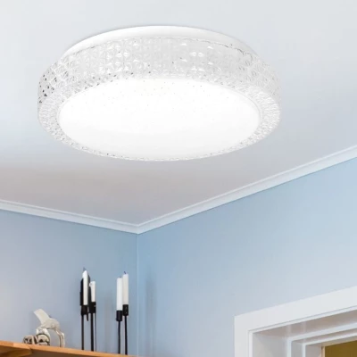 LED stropní svítidlo RABEL - 12W, 4000K (denní bílá), 27cm, čiré