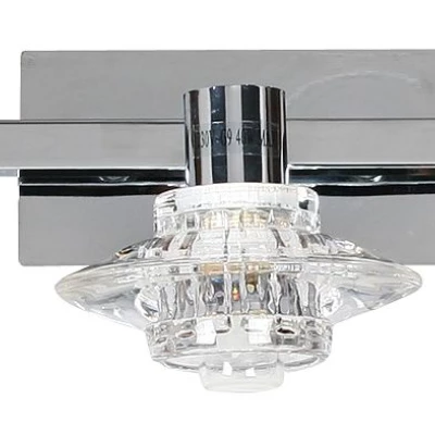 Stropní / nástěnné osvětlení RASTEK - 3xG9, 40W, chromované / čiré