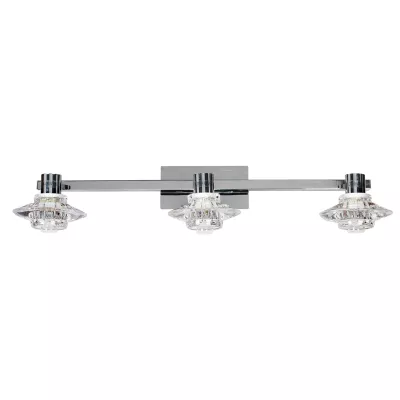 Stropní / nástěnné osvětlení RASTEK - 3xG9, 40W, chromované / čiré