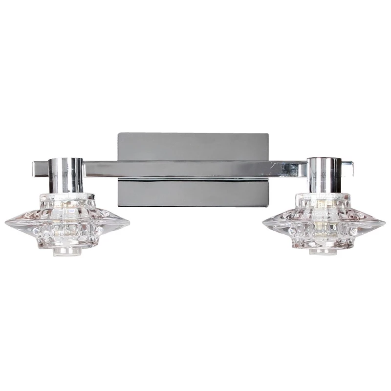 Stropní / nástěnné osvětlení RASTEK - 2xG9, 40W, chromované / čiré