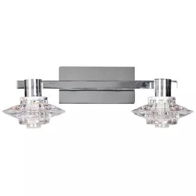 Stropní / nástěnné osvětlení RASTEK - 2xG9, 40W, chromované / čiré