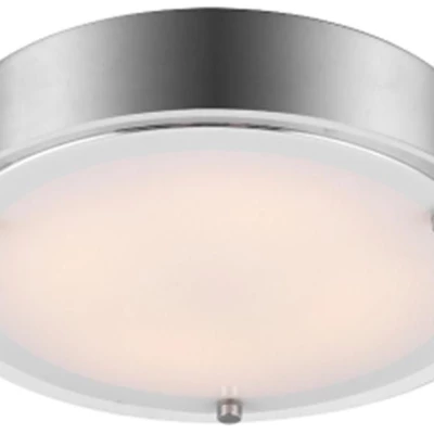 LED stropní přisazené osvětlení RONDA - 18W, 3000K (teplá bílá), 33cm, kulaté, stříbrné