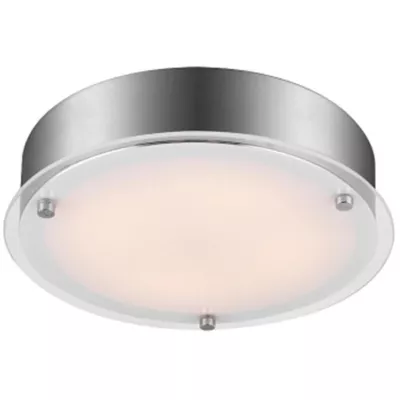 LED stropní přisazené osvětlení RONDA - 18W, 3000K (teplá bílá), 33cm, kulaté, stříbrné