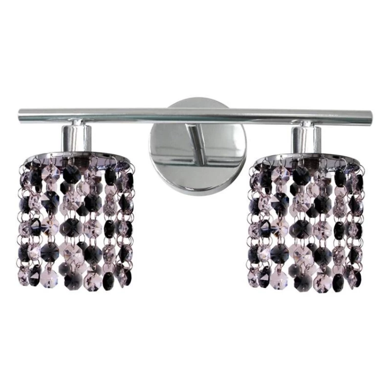 Art deco nástěnné osvětlení ROYAL - 2xG9, 40W, chromované / černé