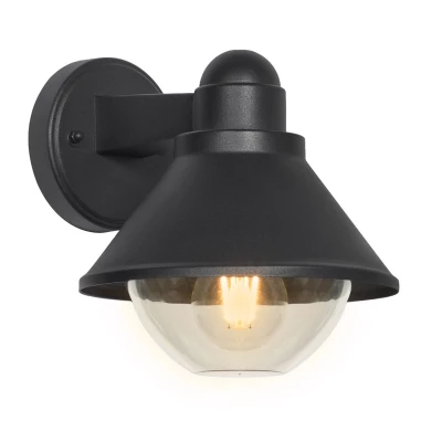 Venkovní nástěnná lampa SAGINIA - 1xE27, 40W, černá