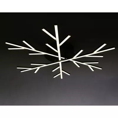 Stropní LED designové osvětlení SAMOS - 40W, 4000K (denní bílá), černé