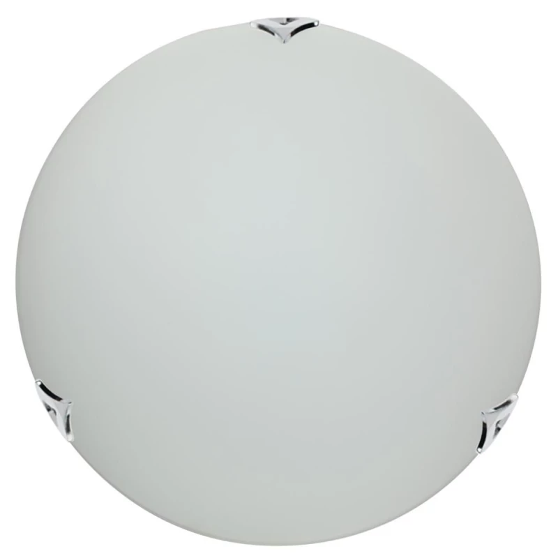 Nástěnné / stropní osvětlení SARA - 1xE27, 60W, 30cm, kulaté, chromované / bílé