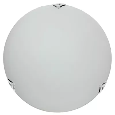 Nástěnné / stropní osvětlení SARA - 1xE27, 60W, 30cm, kulaté, chromované / bílé