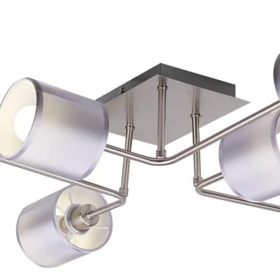 Moderní stropní osvětlení SAX - 6xE14, 40W, stříbrné
