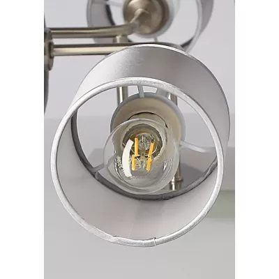 Moderní stropní osvětlení SAX - 6xE14, 40W, stříbrné