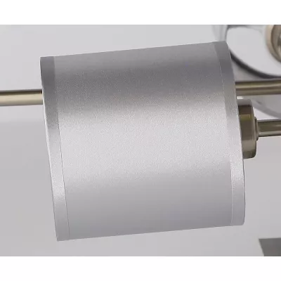 Moderní stropní osvětlení SAX - 6xE14, 40W, stříbrné