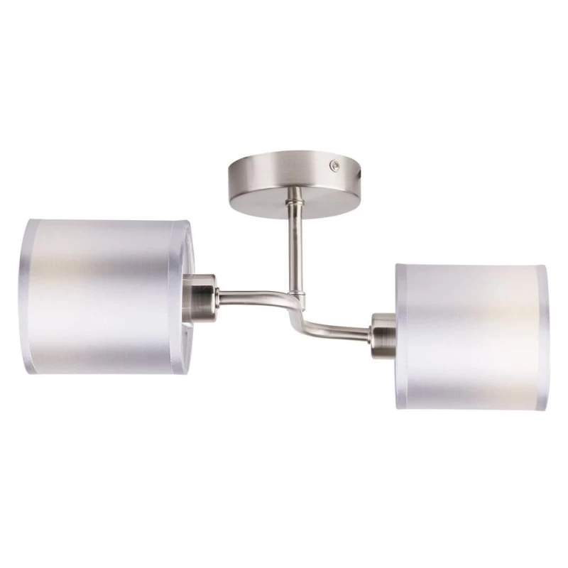 Moderní stropní osvětlení SAX - 2xE14, 40W, stříbrné