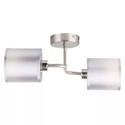 Moderní stropní osvětlení SAX - 2xE14, 40W, stříbrné
