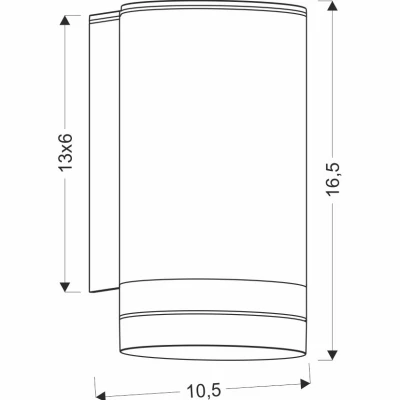 Nástěnné venkovní osvětlení SENECIO - 1xGU10, 35W, černé