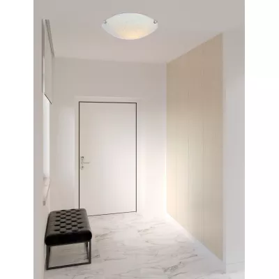 Moderní nástěnné / stropní osvětlení SESI - 1xE27, 60W, 30cm, kulaté, bílé