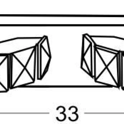 LED moderní nástěnné osvětlení SHIPI - 2x3W, 6500K (studená bílá), chromované
