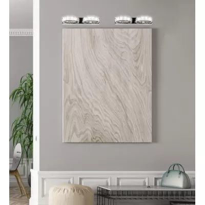 LED moderní nástěnné osvětlení SHIPI - 2x3W, 6500K (studená bílá), chromované