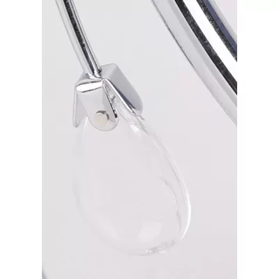 Stropní přisazený tříramenný lustr SIMPLI - 3xE27, 40W, chromovaný / bílý