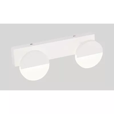 Moderní LED nástěnné osvětlení SING - 2x3W, 4000K (denní bílá), bílé
