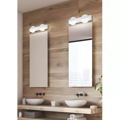 Moderní LED nástěnné osvětlení SING - 2x3W, 4000K (denní bílá), bílé