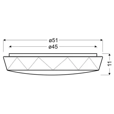 LED stropní světlo s efektem noční oblohy SKY EFECT - 16W, 4000K (neutrální bílá), 51cm, bílé
