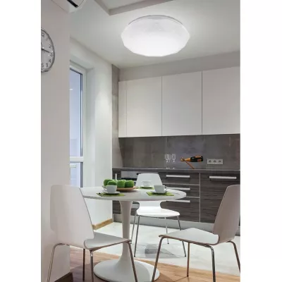 LED stropní světlo s efektem noční oblohy SKY EFECT - 16W, 4000K (neutrální bílá), 51cm, bílé