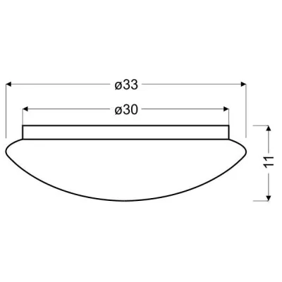 LED stropní svítidlo s efektem noční oblohy SKY EFECT - 10W, 6500K (studená bílá), 33cm, bílé