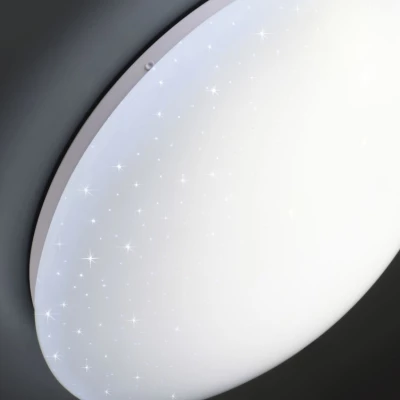 LED stropní svítidlo s efektem noční oblohy SKY EFECT - 16W, 4000K (neutrální bílá), 51cm, bílé