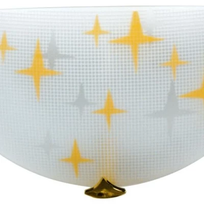 Nástěnné osvětlení STARS - 1xE27, 60W, jantarové / bílé