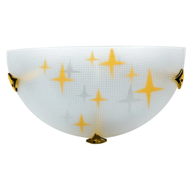 Nástěnné osvětlení STARS - 1xE27, 60W, jantarové / bílé