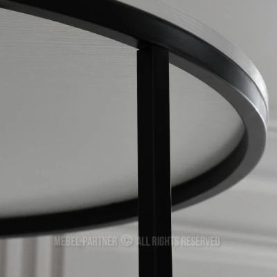 Set konferenčních stolků JACEK - bílý / černý