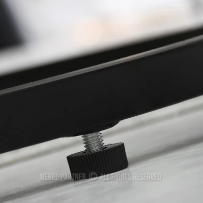 Set konferenčních stolků JACEK - bílý / černý