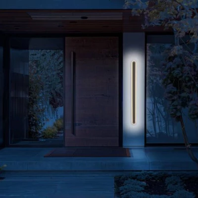Venkovní nástěnné LED svítidlo STICK - 36W, 3000K (teplá bílá), 120cm, černé