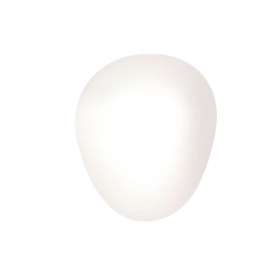 Nástěnné osvětlení v japandi stylu STONES - 1xE27, 40W, 20cm, černé / bílé