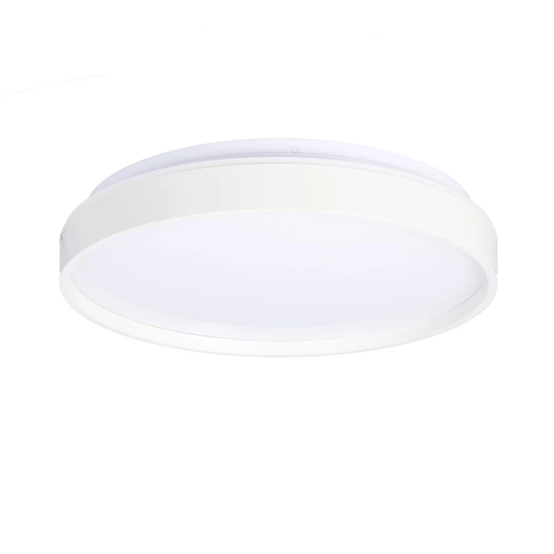 LED stropnice s efektem hvězdné oblohy TEXAS - 18W, 4000K (denní bílá), 34cm, kulaté, bílé