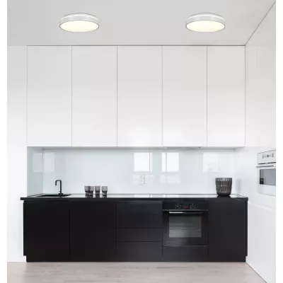 LED stropnice s efektem hvězdné oblohy TEXAS - 18W, 4000K (denní bílá), 34cm, kulaté, bílé