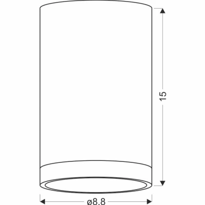 LED stropní svítidlo TUBA - 9W, 4000K (neutrální bílá), 15x8,8cm, kulaté, imitace dřeva / šedé