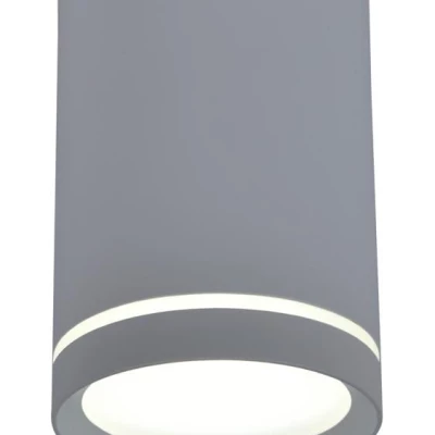 Moderní stropní svítidlo TUBA - 1xGU10, 15W, 6,8x10cm, kulaté, šedé