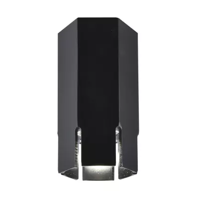Stropní moderní svítidlo TUBA - 1xGU10, 25W, 6,3x12cm, kulaté, černé